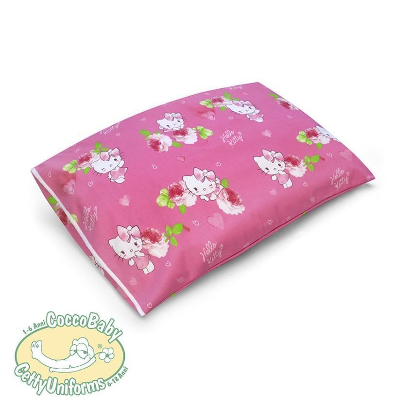 Federa per cuscino con tasca interna, Hello Kitty con rosa